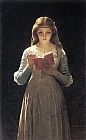 Pierre-Auguste Cot Young Maiden Reading a Book painting